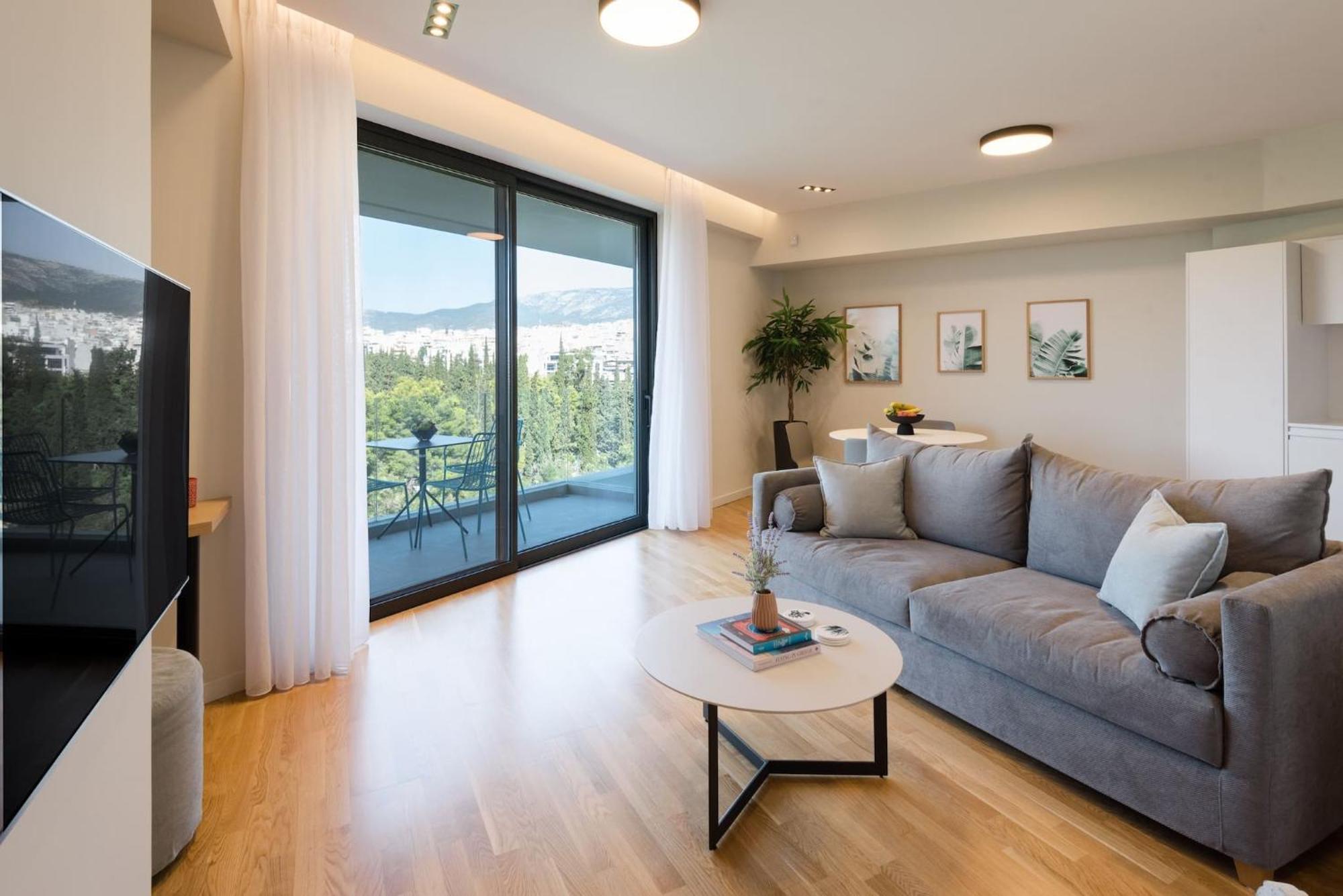 Urban Apt With Stunning Acropolis View & Roofdeck Athena Bagian luar foto